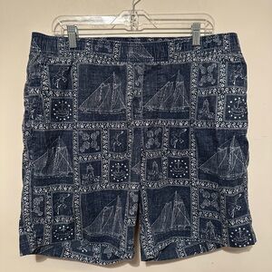Reyn Spooner Newport Sailor Hawaiian aloha shorts Men’s Size X-Large